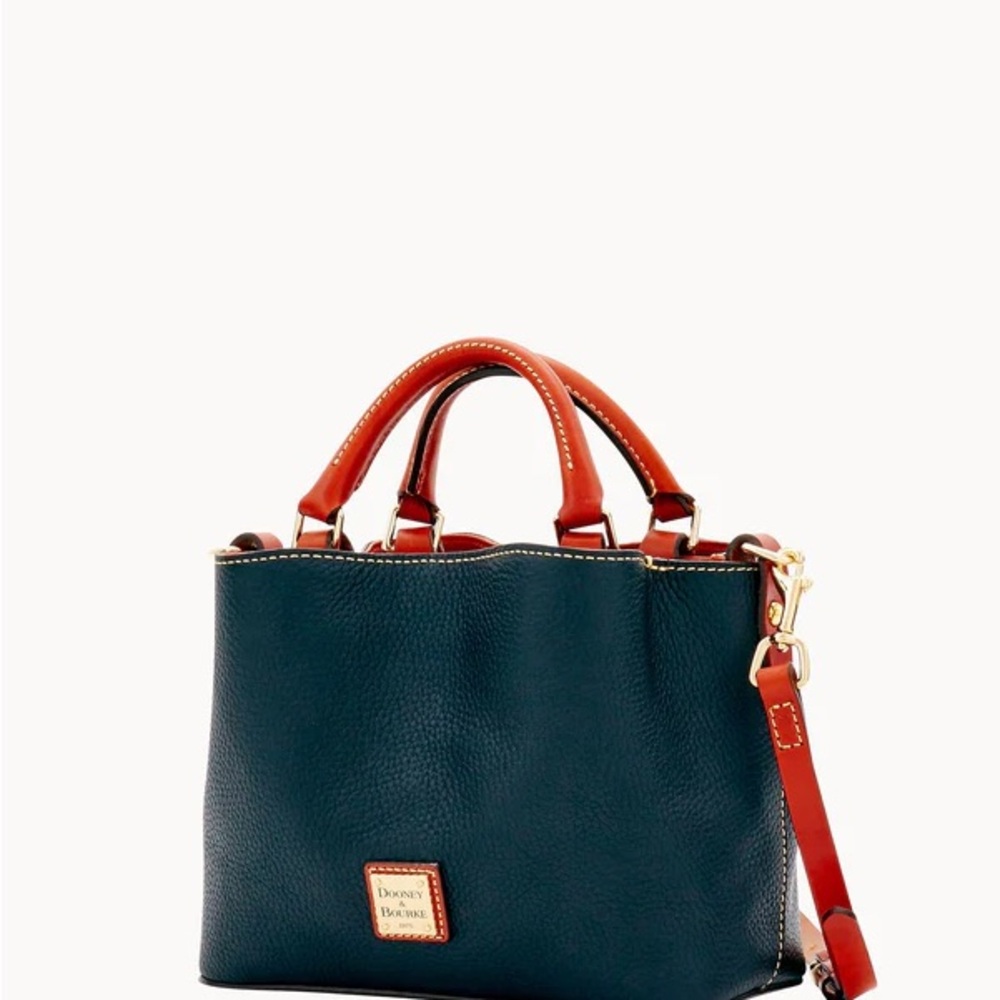 Dooney & Bourke Dark Green and Tan Satchel